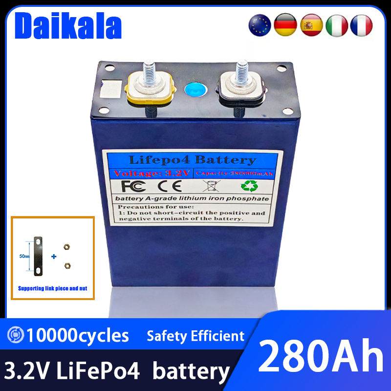 Renewable Energy House - NEW 3.2V 280Ah LiFePO4 Battery Rechargeable