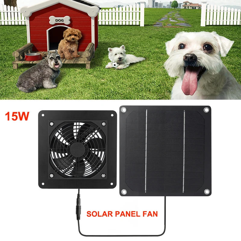 Renewable Energy House - 15W Solar Exhaust Fan Air Extractor
