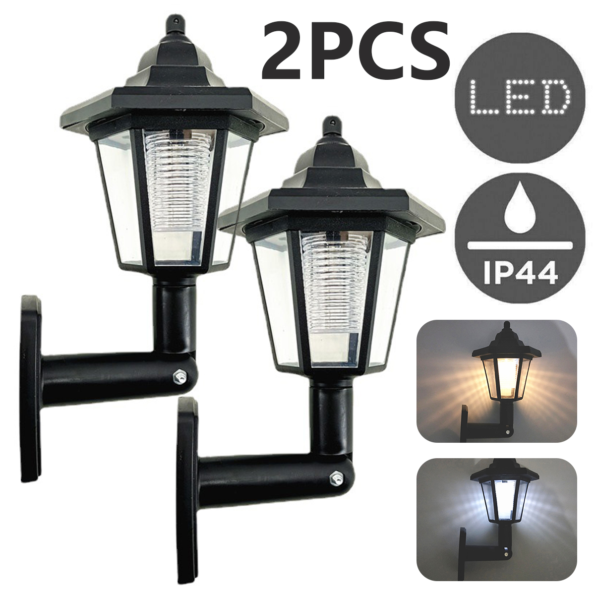 Renewable Energy House - 2Pcs Solar Outdoor Light Garden Sunlight