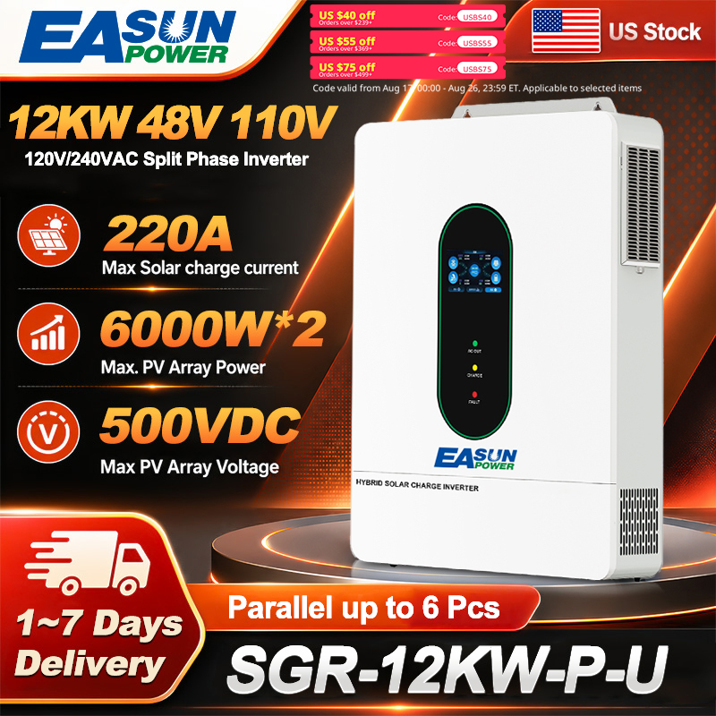 Flexible Solar Panel - EASUN US 12KW 12000W Split Phase