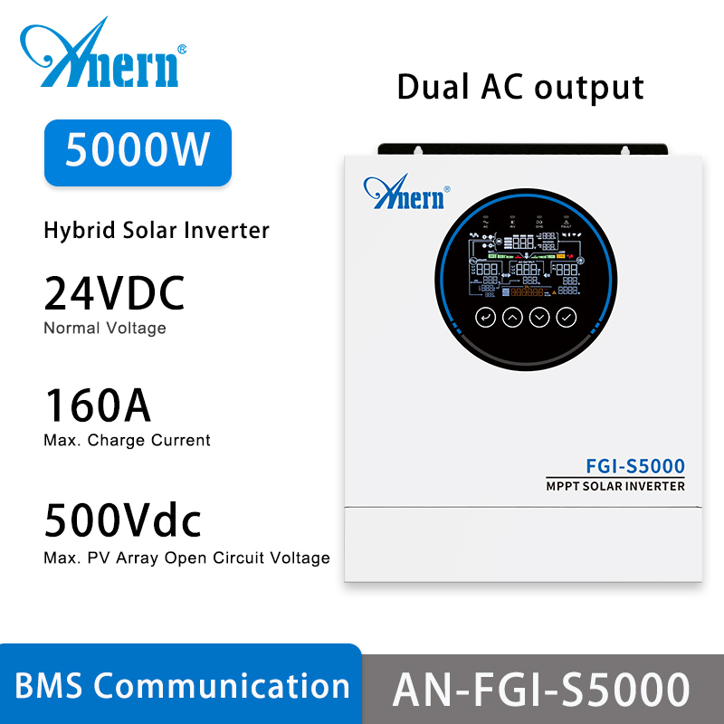 Flexible Solar Panel - Anern 5KW 6.5KW Hybrid Inverter 24V