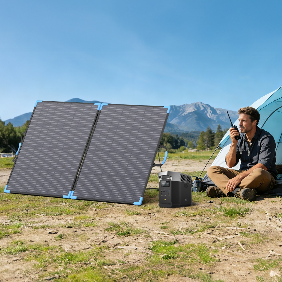 E-POWO 20V Bifacial Solar Pane - Folding Solar Panel review and price