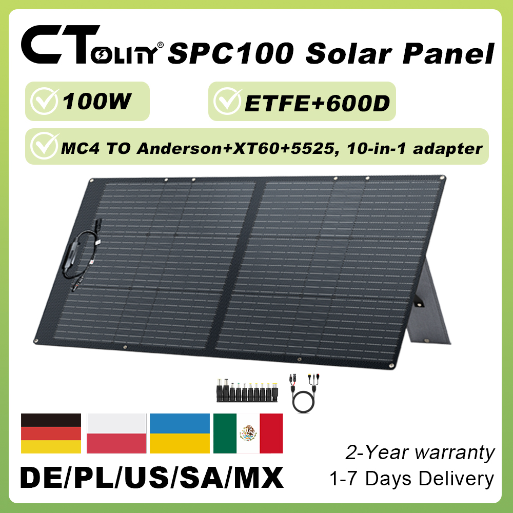CTOLITY SPC100W ETFE Foldable  - Folding Solar Panel review and price