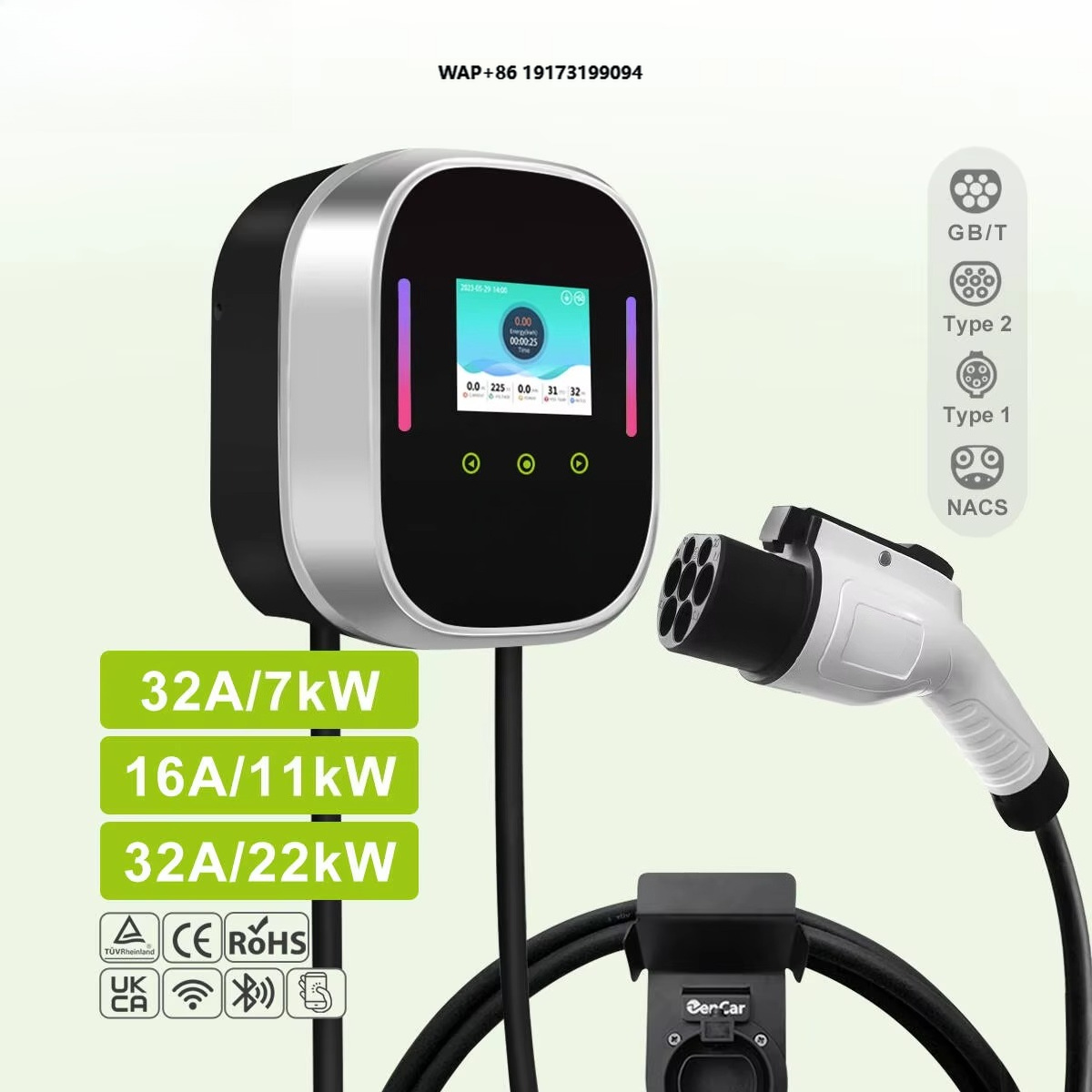 Smart EV Charger Wallbox 22kW  - Ev Charger Wallbox review and price