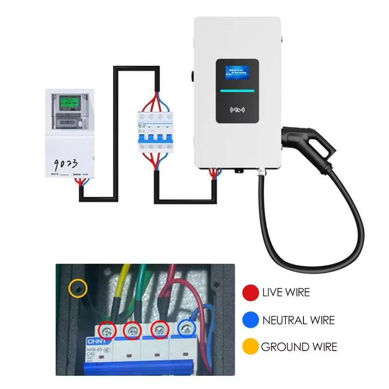 RSCHG 20kw CCS1 IP54  DC Elect - Ev Charger Wallbox review and price