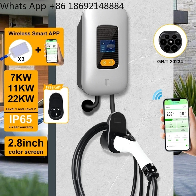 32A EV Charging Station GBT 22 - Ev Charger Wallbox review and price