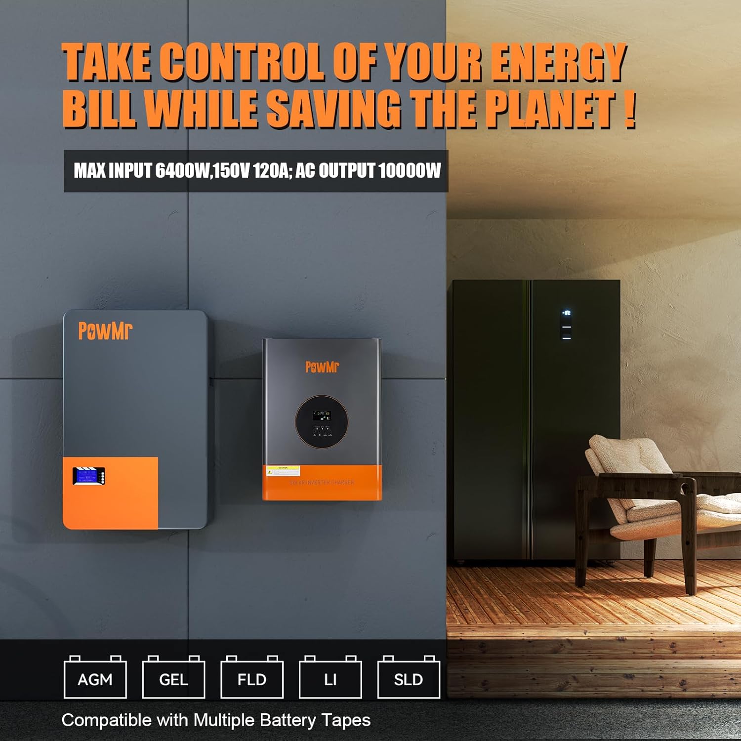 PowMr 10KW 5KW Split Phase Inv - Flexible Solar Panel review and price